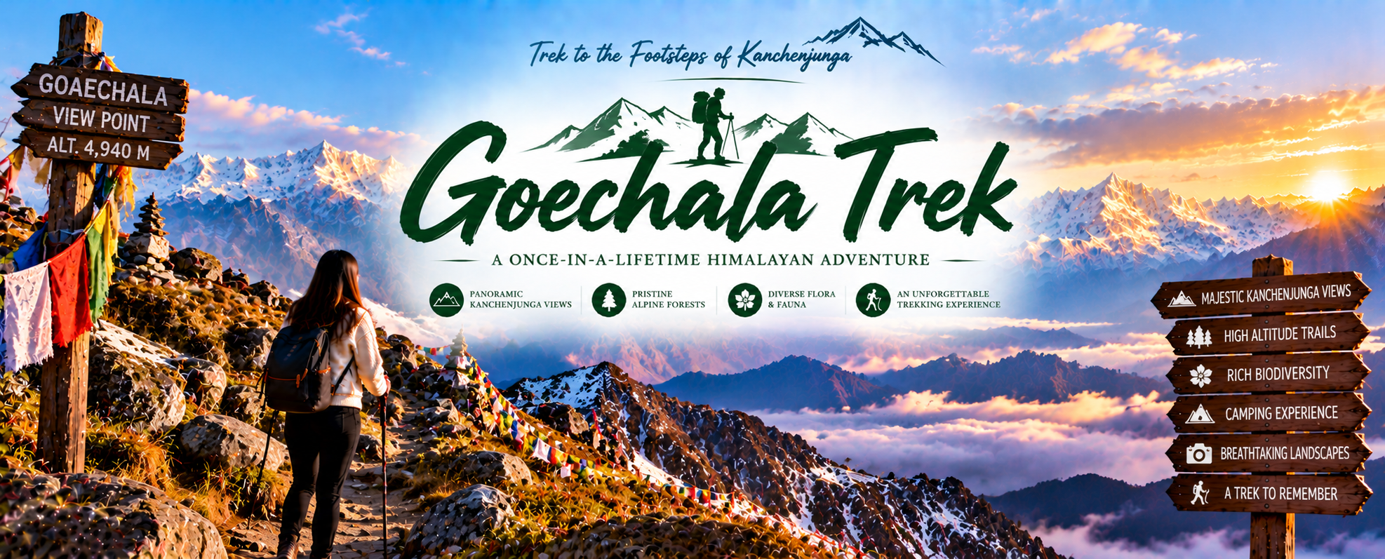 Goechala Trek Mt Kanchenjunga View West Sikkim