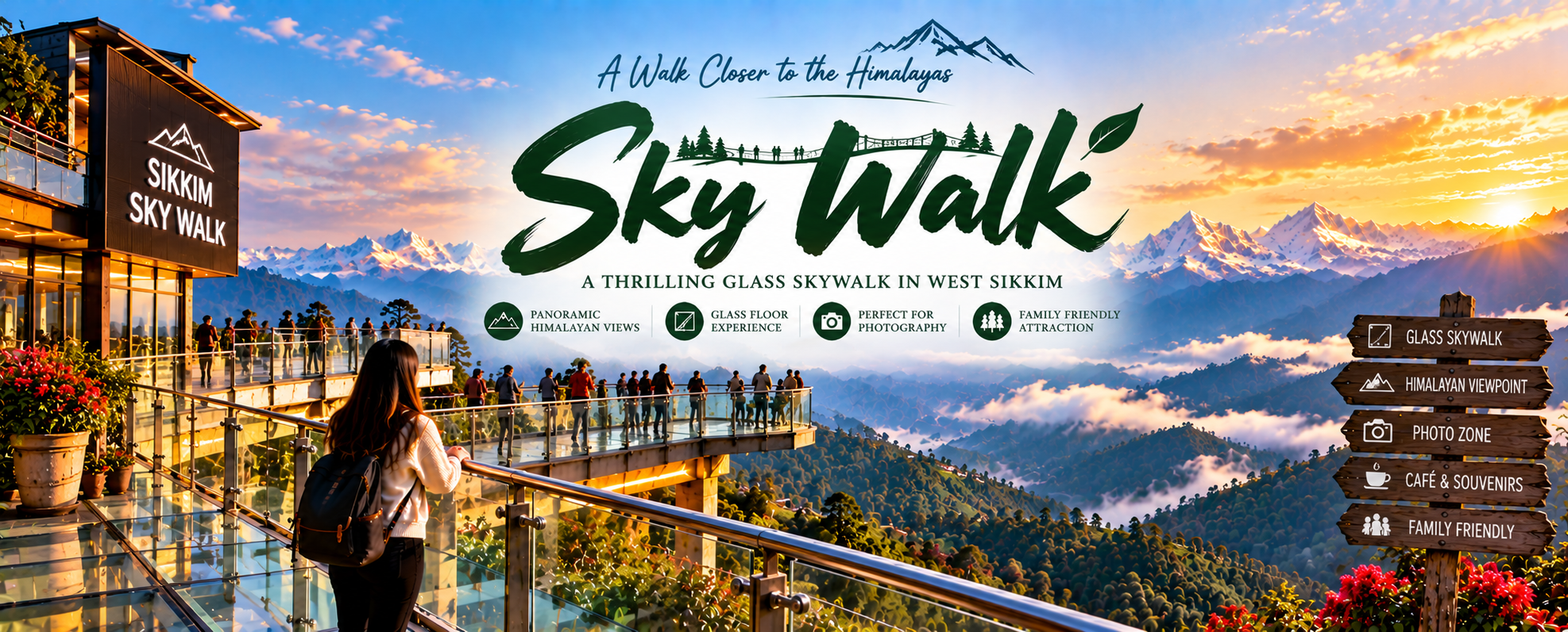Pelling Glass Skywalk Chenrezig Statue Sikkim