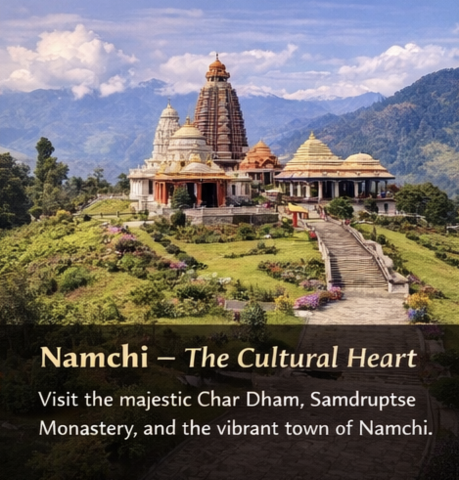 south sikkim namchi temple